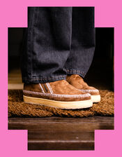 Laidback London Setsu Suede Ankle Boots, Brown (BROWN), large