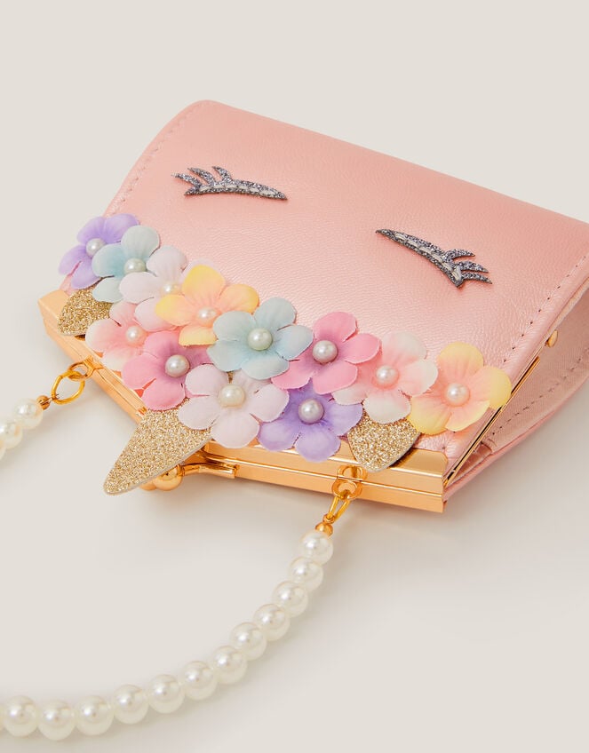 Flower Unicorn Clip Frame Bag, , large