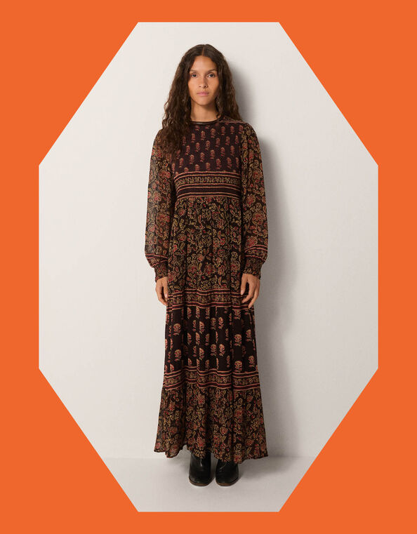 Maison Hotel Andrea Floral Maxi Dress, Multi (MULTI), large