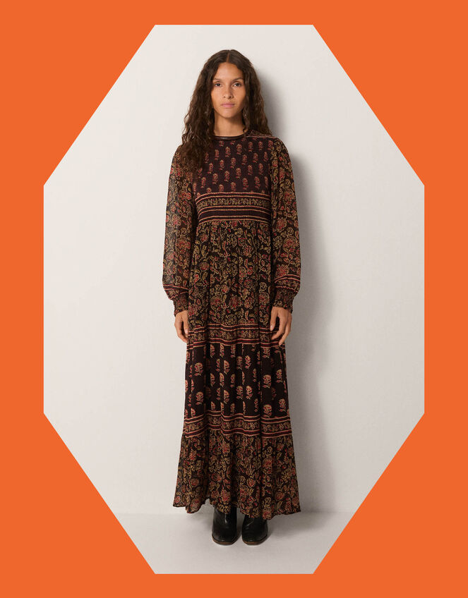 Maison Hotel Andrea Floral Maxi Dress, Multi (MULTI), large