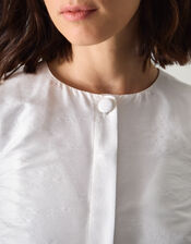 Mia Puff Sleeve Wedding Jacket, Ivory (IVORY), large