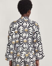 Zamora Tie Front Top, White (WHITE), large