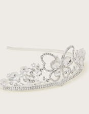 Jewel Butterfly Bridesmaid Tiara, , large