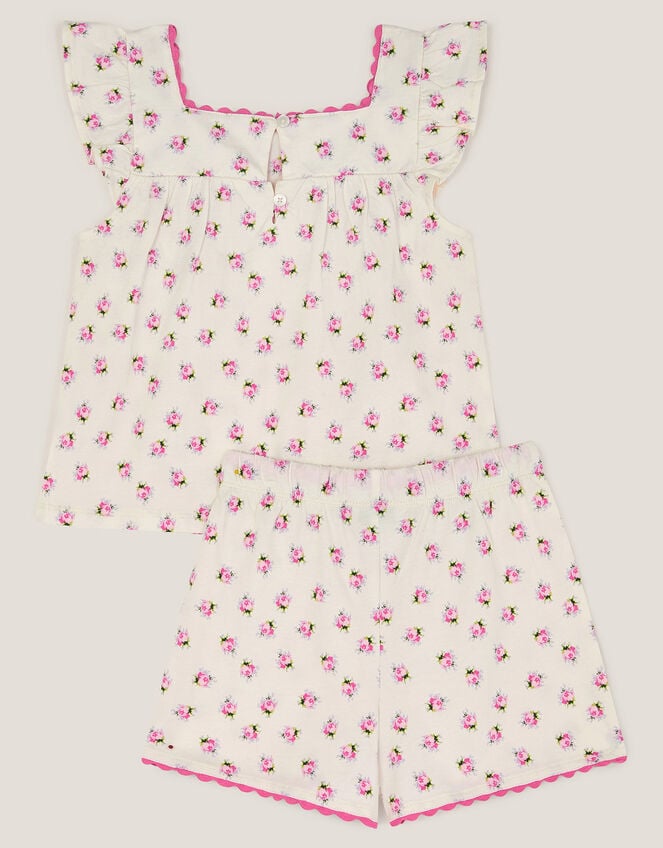 Floral Jersey Short Pyjamas Set, Pink (PINK), large