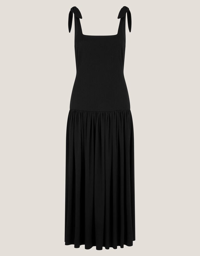 Dolly Drop Waist Midi Dress, Black (BLACK), large