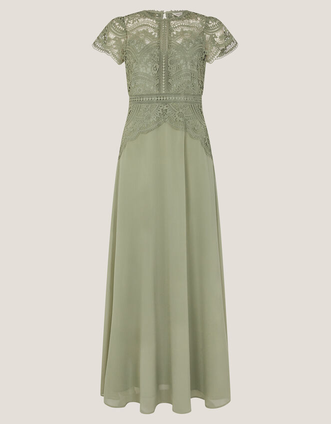 Monica Lace Bridesmaid Dress, Green (PALE GREEN), large