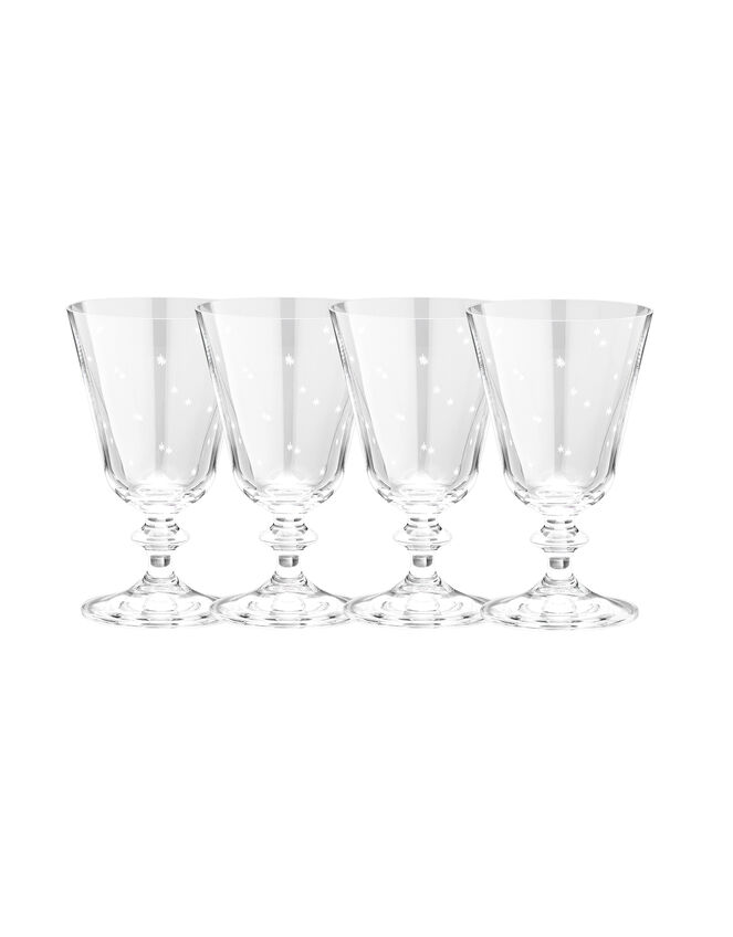 4-Pack Anna + Nina Starry Eve Short Wine Glasses, , large
