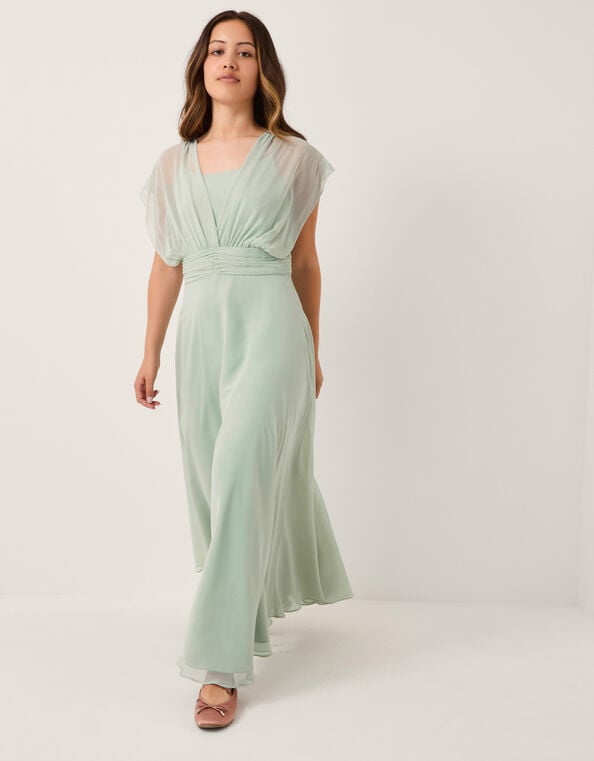 Maddison Multiway Chiffon Dress, Green (SAGE), large