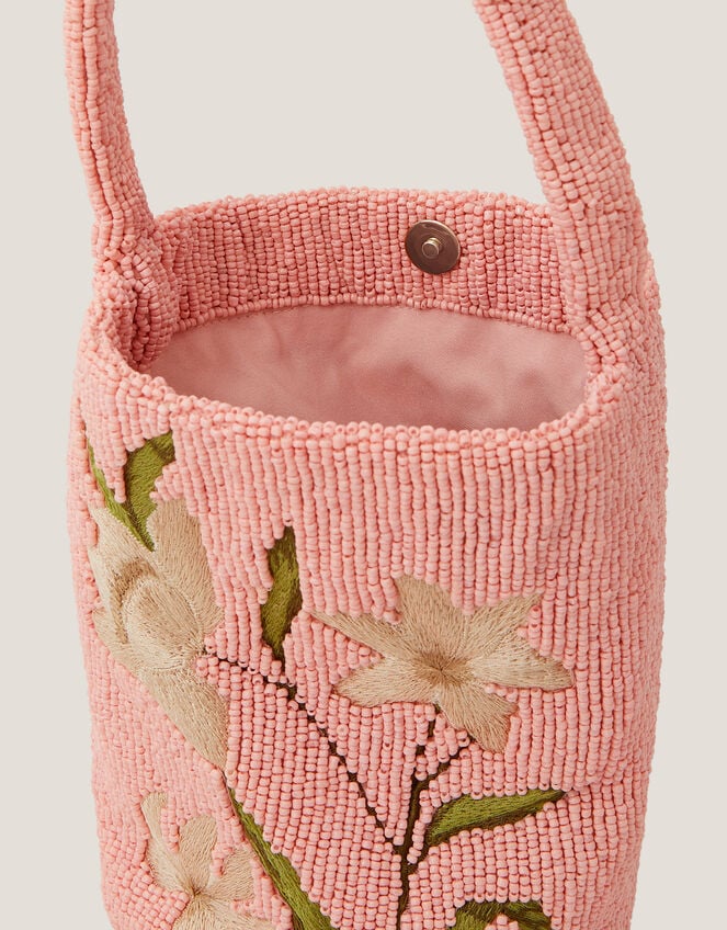 Victoria Floral Beaded Bag, , large