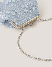 Taylor Beaded Clip Frame Bag, Blue (BLUE), large