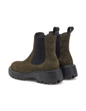 Woden Aya Suede Boots, Green (OLIVE), large