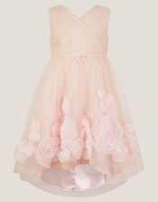 Glinda Appliqué Glitter Party Dress, Pink (PINK), large