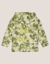 Camo Tie-Dye Hoodie, Green (KHAKI), large