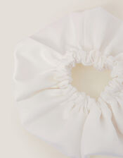 Satin Ruffle Hair Scrunchie, , large