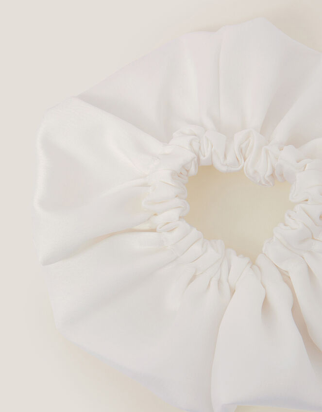 Satin Ruffle Hair Scrunchie, , large