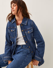 Milly Denim Jacket, Blue (MID AUTHENTIC BLUE), large