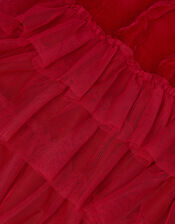 Baby Alexandra Velvet Ruffle Party Dress, Red (RED), large