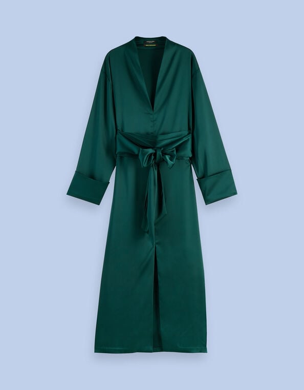 Scotch and Soda Kimono Midi Dress, Green (GREEN), large