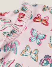 Butterfly Print Long Pyjamas Set, Pink (PINK), large