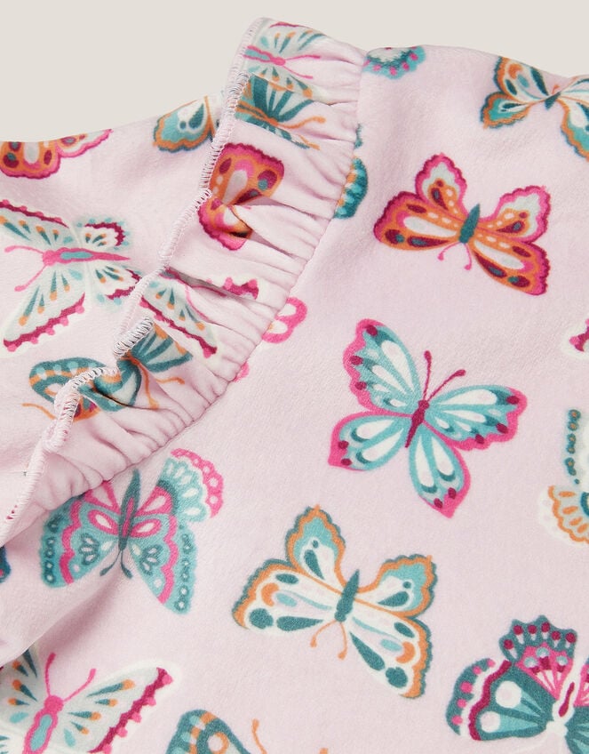 Butterfly Print Long Pyjamas Set, Pink (PINK), large