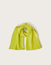 Lila Two-Tone Scarf, Yellow (YELLOW), large
