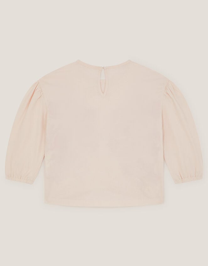 Chain Stitch Long Sleeve Top, Ivory (IVORY), large