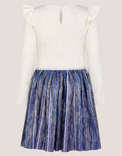 Butterfly Sequin Disco Dress, Blue (BLUE), large