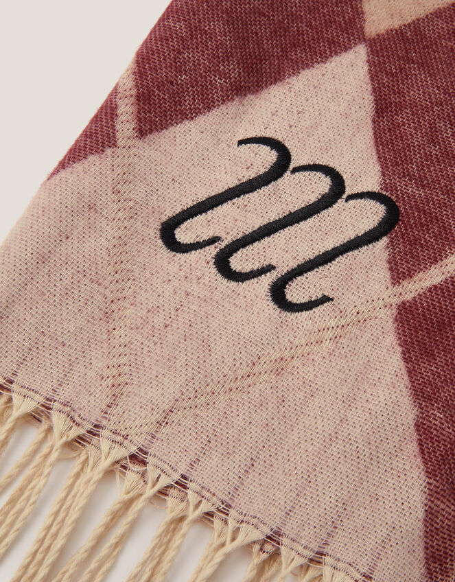 Asher Argyle Check Scarf, , large