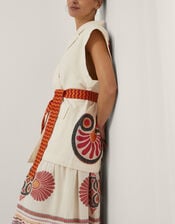 Devotion Twins Laugh Sleeveless Jacquard Jacket, Ivory (IVORY), large