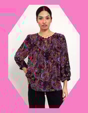 East Paisley Print Blouse, Multi (MULTI), large