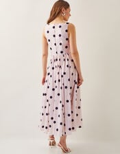 Sicily Fit and Flare Midi Dress, Ivory (IVORY), large