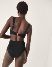 Cindy Molten Detail Bikini Top, Black (BLACK), large