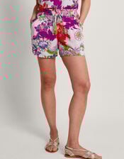 Arissa Print Shorts, Ivory (IVORY), large