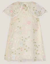 Baby Floral Embroidered Swing Dress, Multi (MULTI), large