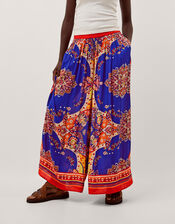 Padma Printed Palazzo Trousers, Blue (COBALT), large