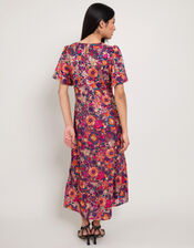 East Floral Print Midi Dress, Multi (MULTI), large