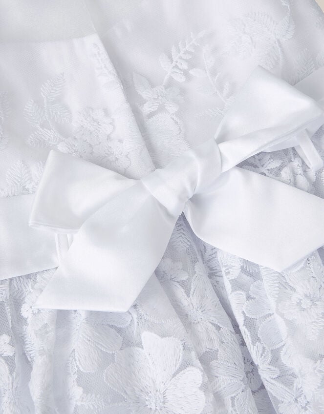 Felicity Floral Embroidered Dress, White (WHITE), large