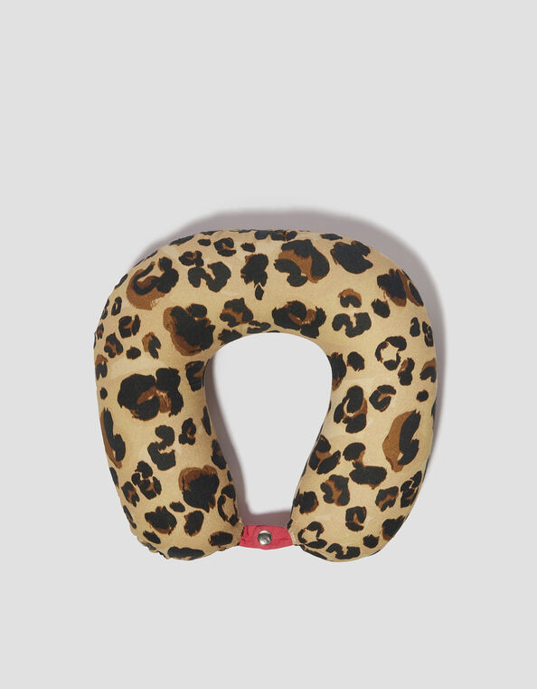 Leopard Print Travel Pillow, , large
