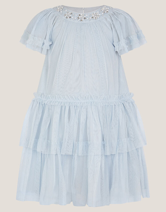 Anastasia Embellished Tulle Party Dress, Blue (PALE BLUE), large