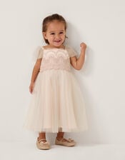Baby Francesca Lace Tulle Party Dress, Pink (PINK), large