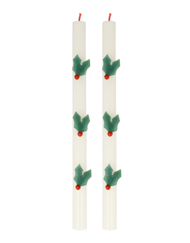 2-Pack Meri Meri Holly Taper Candles, , large