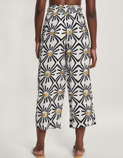 Zamora Geometric Trousers, White (WHITE), large