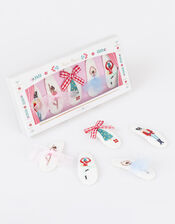 5-Pack Meri Meri Embroidered Nutcracker Hair Clips, , large