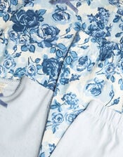 2-Pack Pointelle Pyjama Set, Blue (BLUE), large