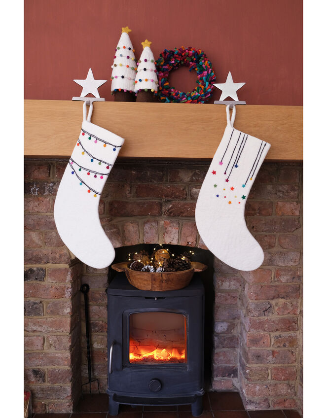 Fiona Walker Shooting Star Felt Stocking, , large