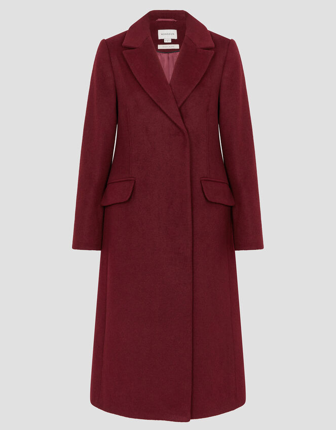 Arabella A-Line Coat, Red (BURGUNDY), large