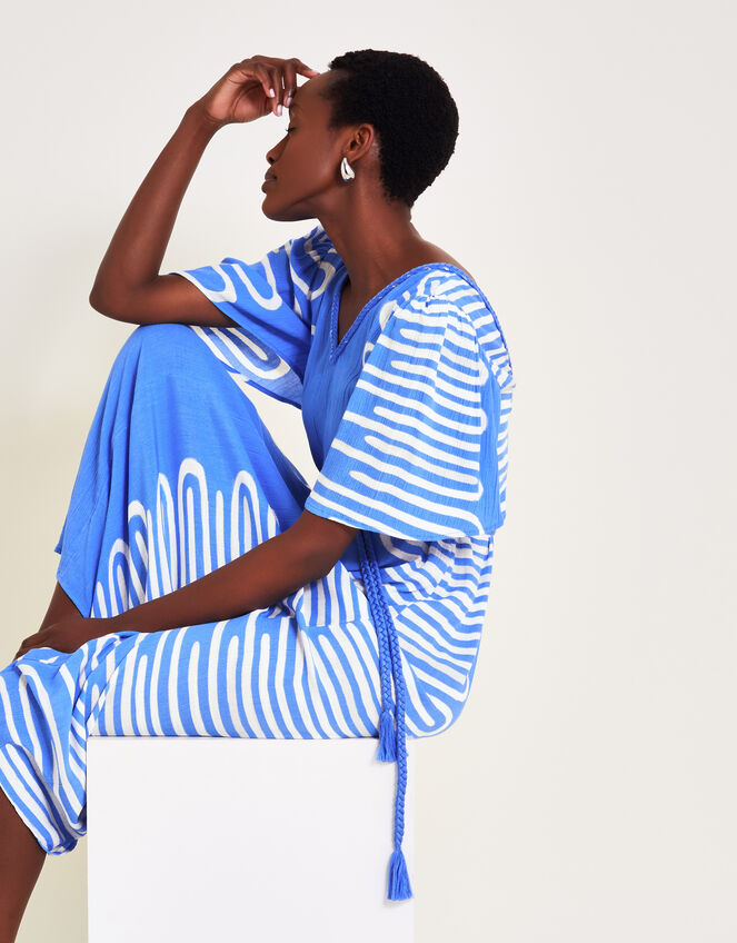 Orla Print Dress, Blue (BLUE), large