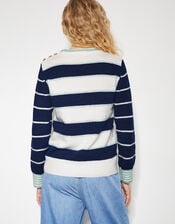 Sutton Stripe Jumper, Blue (NAVY), large