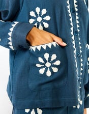 Wild Tomar Woven Collar Jacket, Blue (BLUE), large