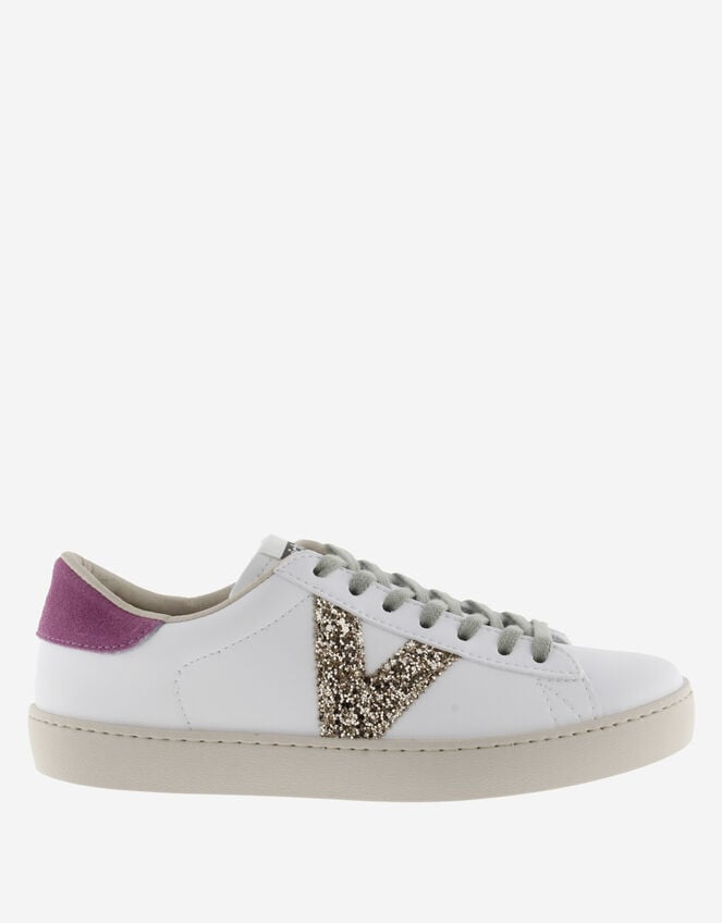 Victoria Berlin Glitter Trainers, Gold (GOLD), large
